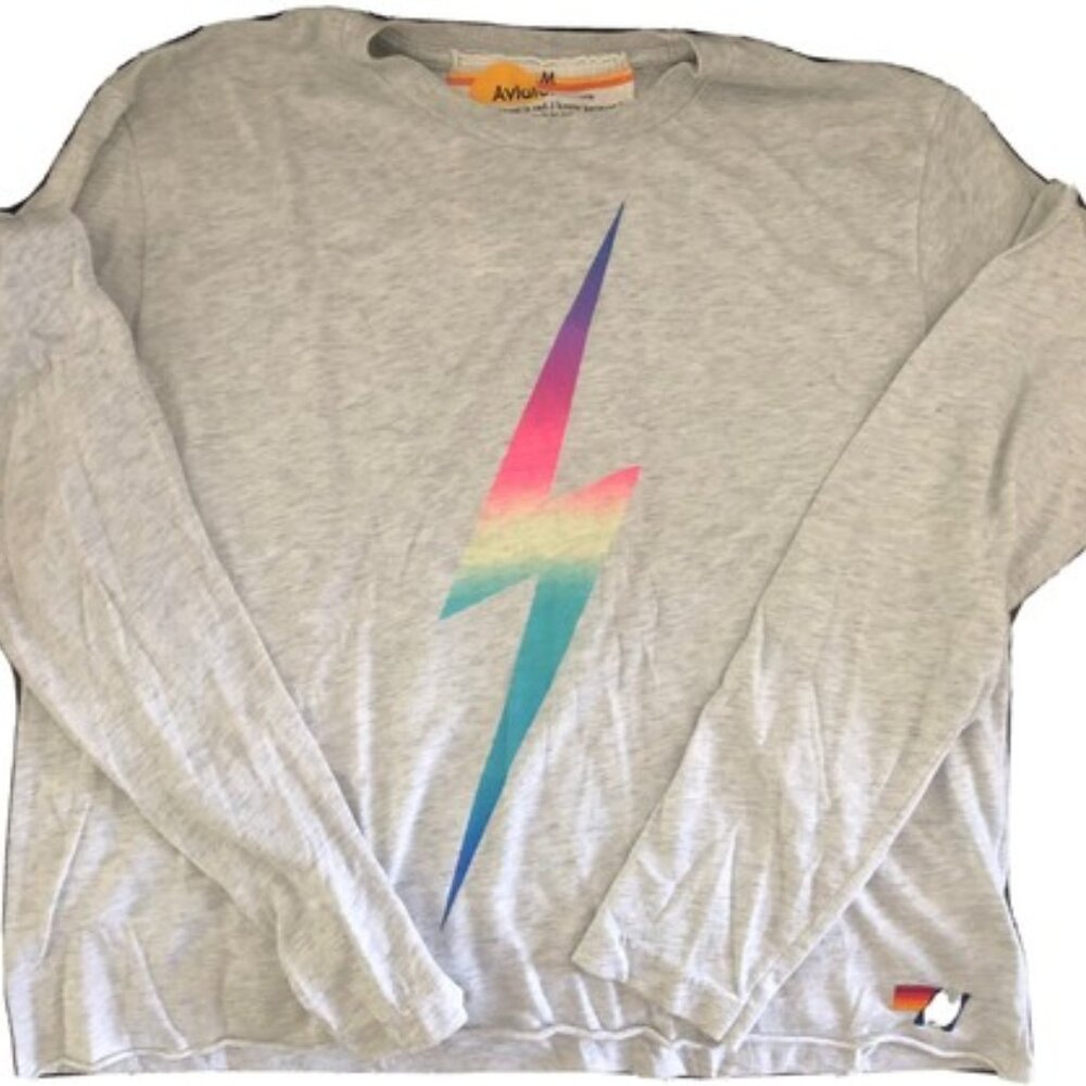Long Sleeve Aviator Nation Bolt T-Shirt